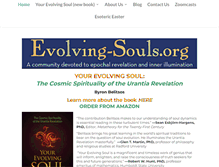 Tablet Screenshot of evolving-souls.org
